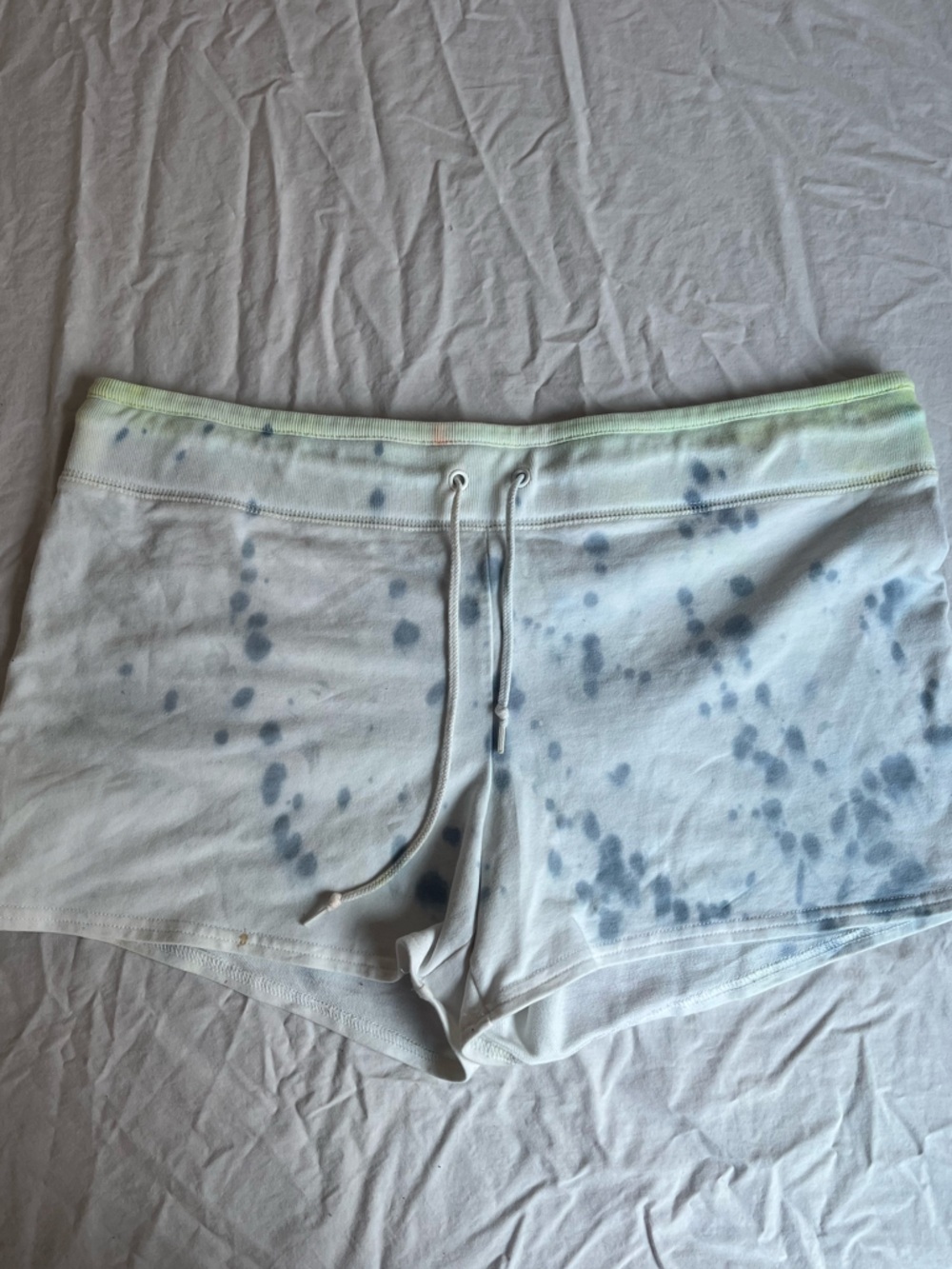 Women’s Tie-Dye Lounge Shorts - White & Blue old navy low waist vintage
